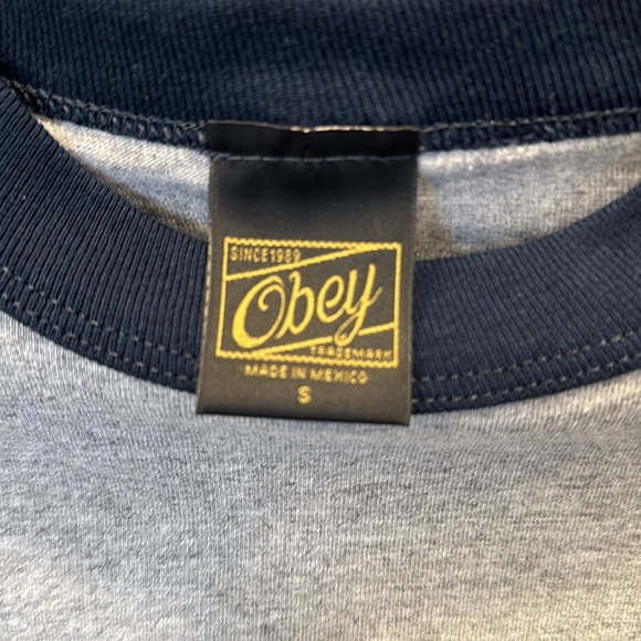 Obey Raglan Baseball Tee- Men’s Small - Picture 3 of 4